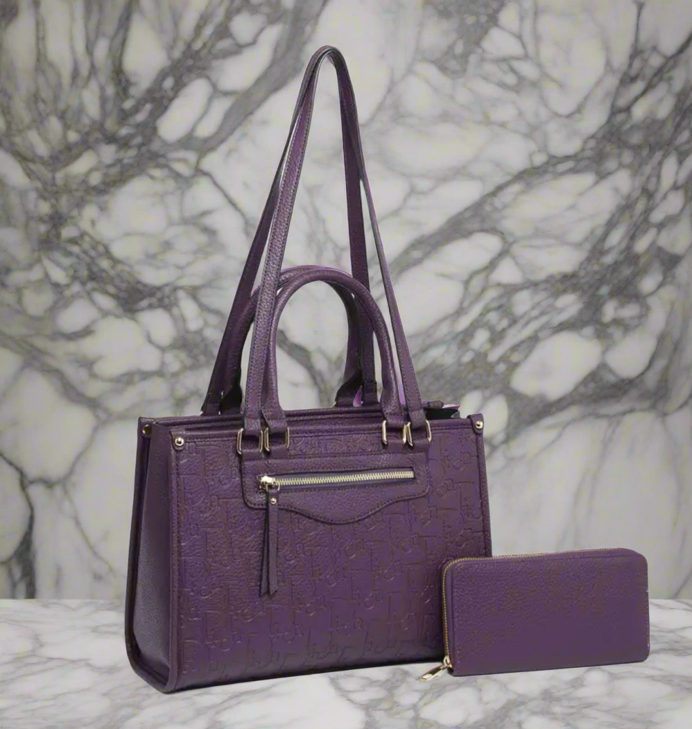 Vegan leather printed totes & wallets