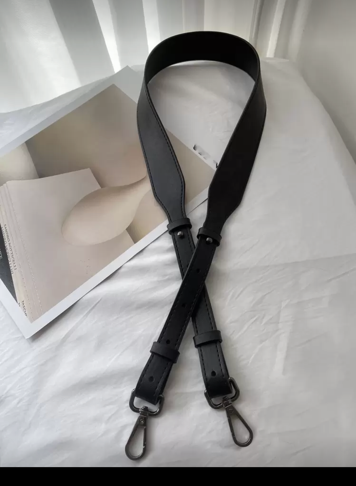 Adjustable long Leather purse straps