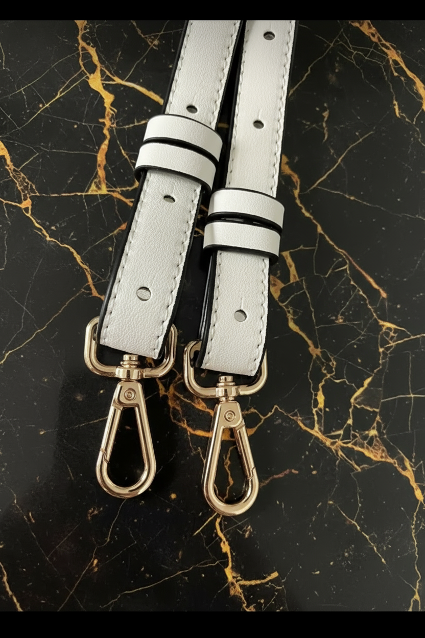 Adjustable long Leather purse straps