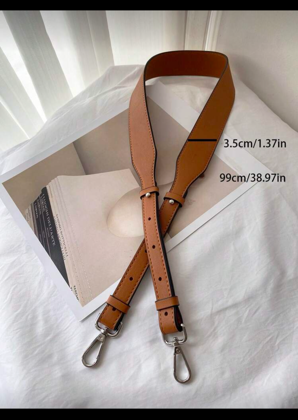 Adjustable long Leather purse straps