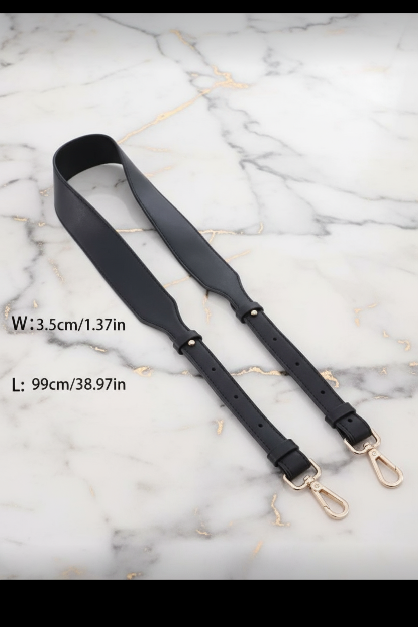 Adjustable long Leather purse straps