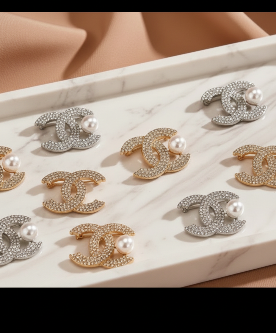 Designer Brooches & logo Pins