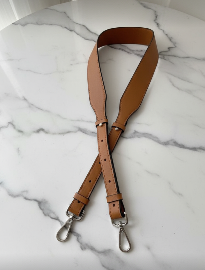 Adjustable long Leather purse straps